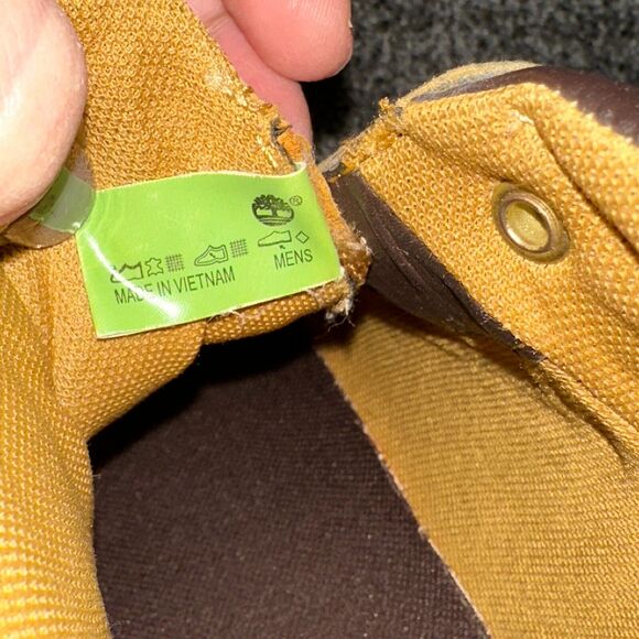 TIMBERLAND Wheat Color Men's Work Boots Sneaker Shoes - Size 12 - Picture 6 of 10